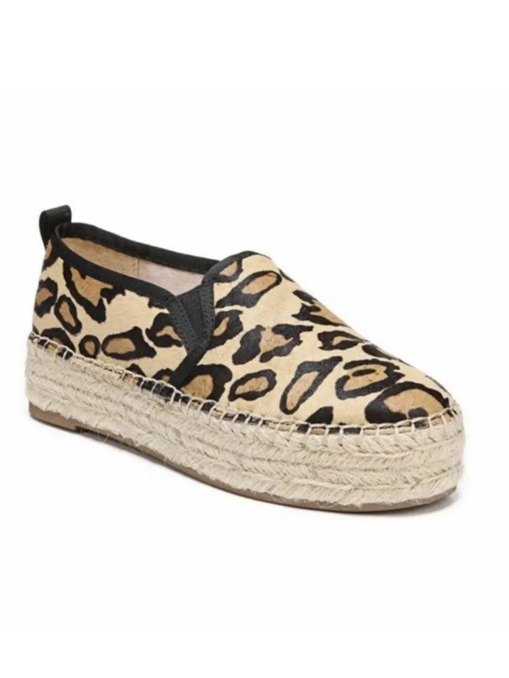 SAM EDELMAN Carrin‎ Leopard Print Calf Hair Espadrilles